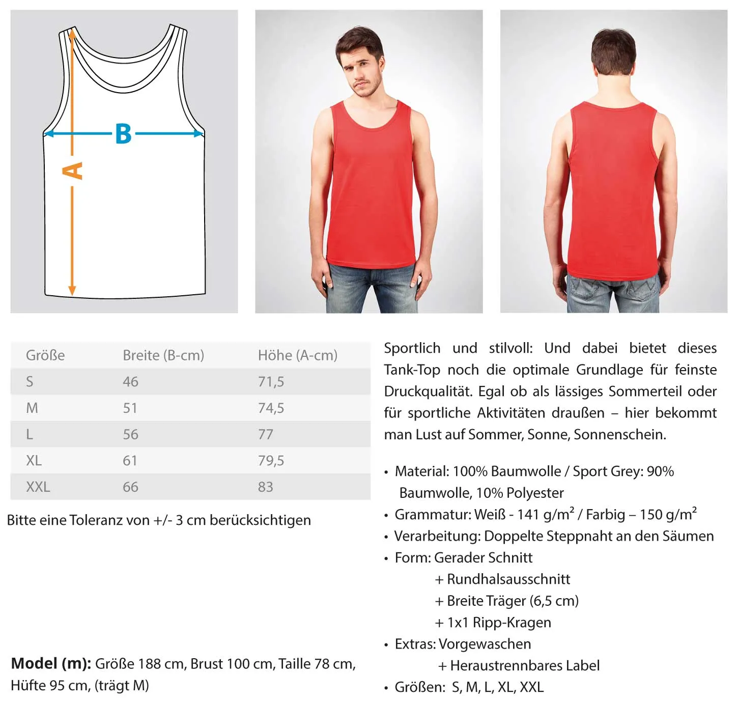 Sächsiche Schweiz - Lilienstein  - Herren Tanktop