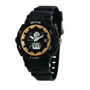 sector expander ex-09 50mm digital black dial black strap