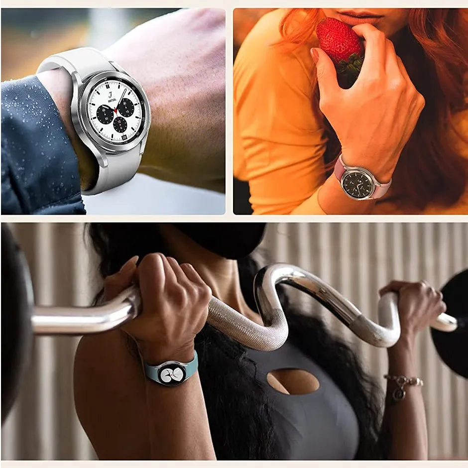 Silicone Sport Band Strap For Samsung Galaxy Watch 5 / 5 Pro / 4 / 4 Classic Black