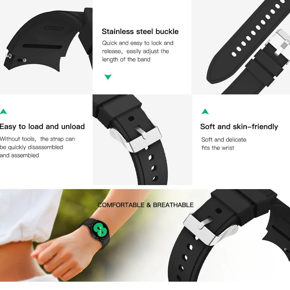 Silicone Sport Band Strap For Samsung Galaxy Watch 5 / 5 Pro / 4 / 4 Classic Red