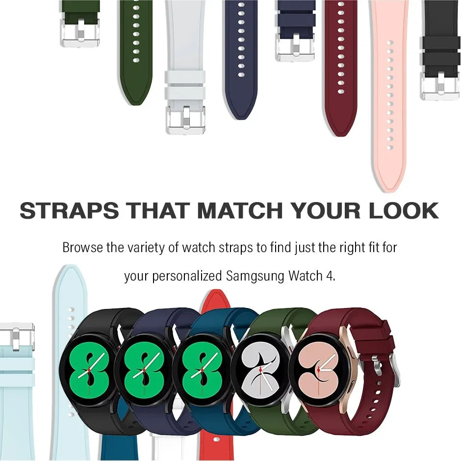 Silicone Sport Band Strap For Samsung Galaxy Watch 5 / 5 Pro / 4 / 4 Classic Red