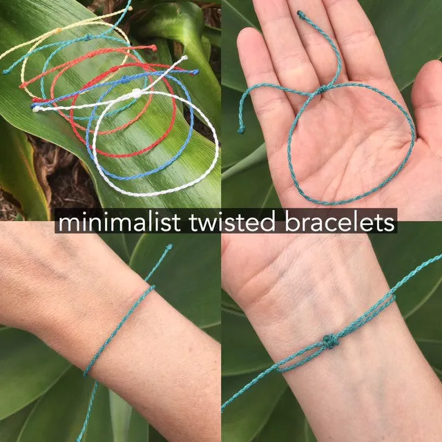 Simple Minimalist Twisted Bracelets