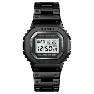 Skmei 1456 Original Digital steel Square dial Multifunction watch for Men