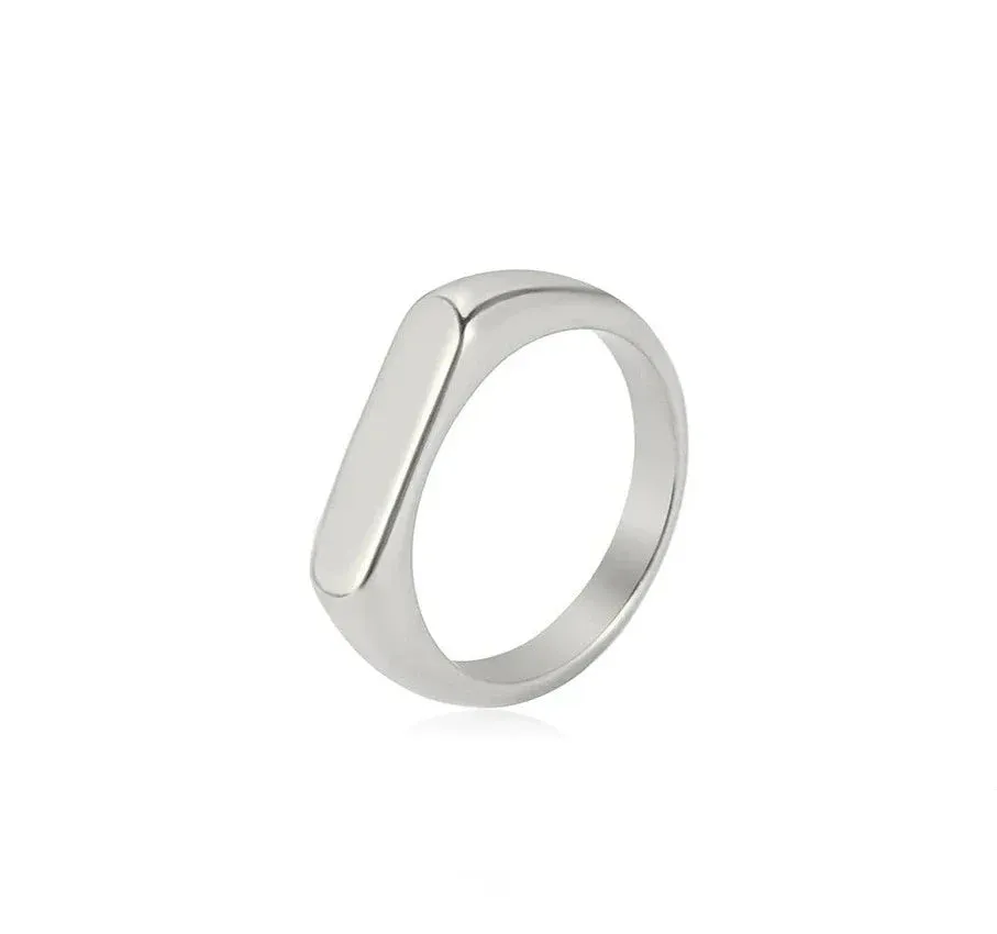 Skyrim Stainless Steel Signet Rings
