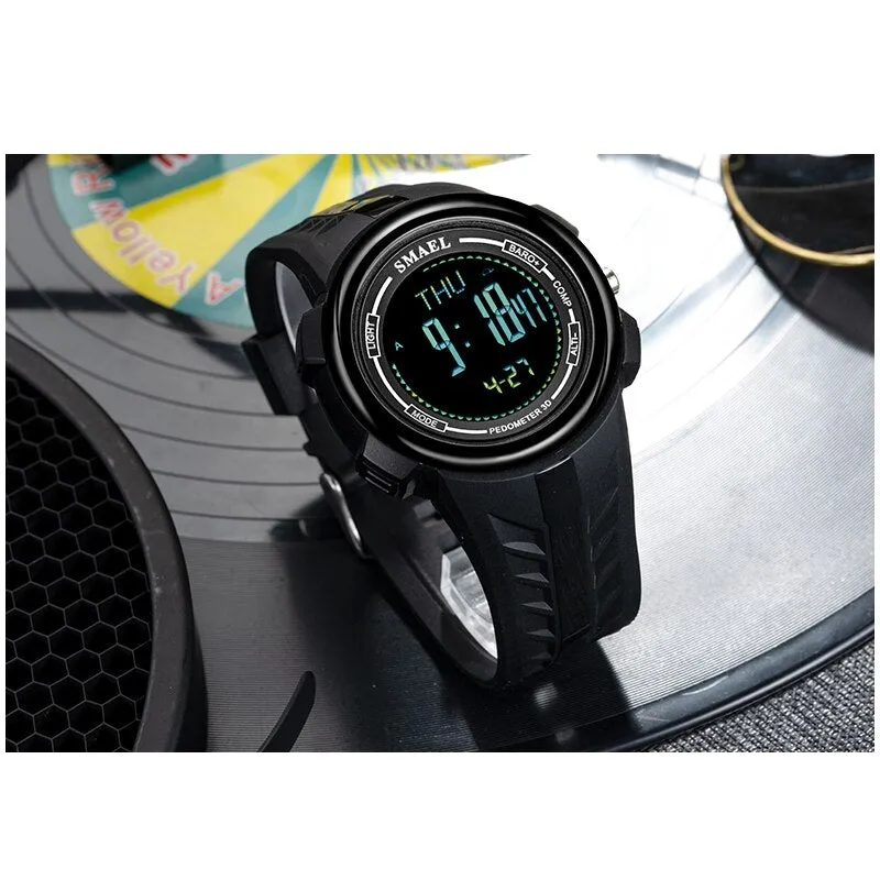 SMAEL New Fashion Watch Outdoor Sport Men Watches Waterproof Military Digital LED Wrist Watch Men Multifunction Male Clock