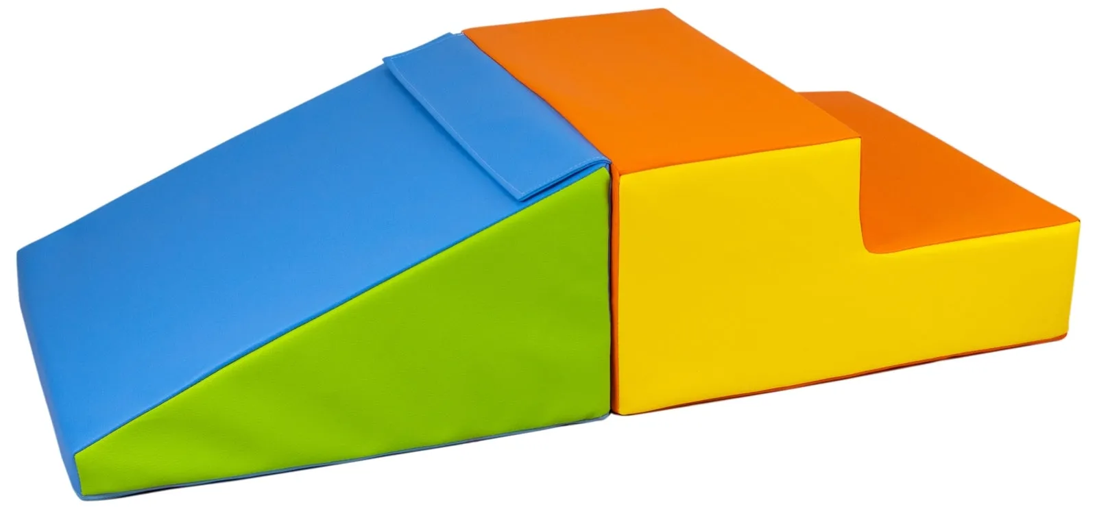 Small Soft Play Equipment | 2 Piece Montessori Climb & Slide Foam Play Set | Multiple Colour Options | 6m 