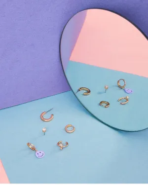 SMILEY EARRING SET