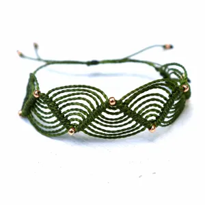 Solid Color Handwoven Macrame Bracelet