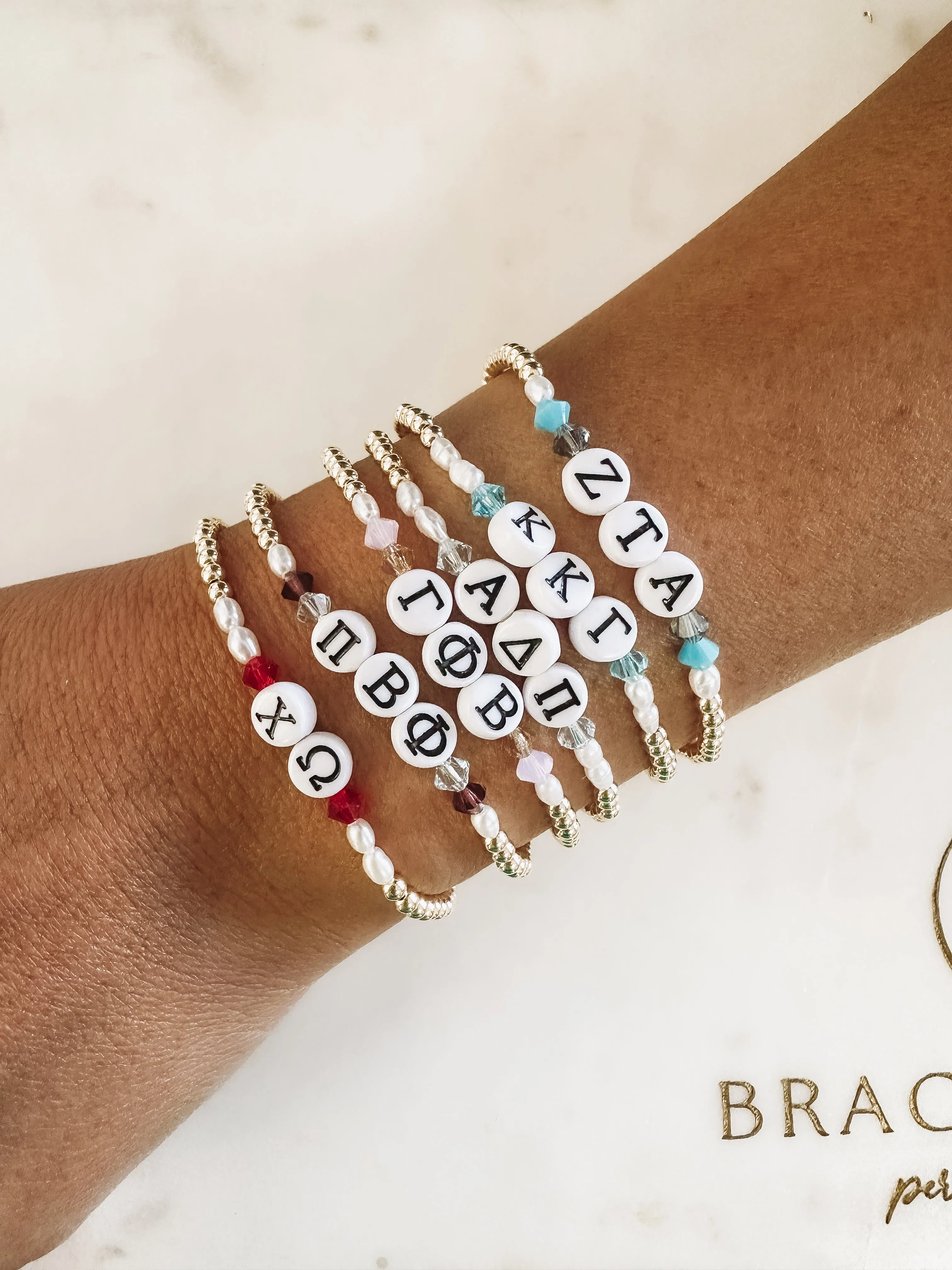 Sorority Greek Letter Bracelet