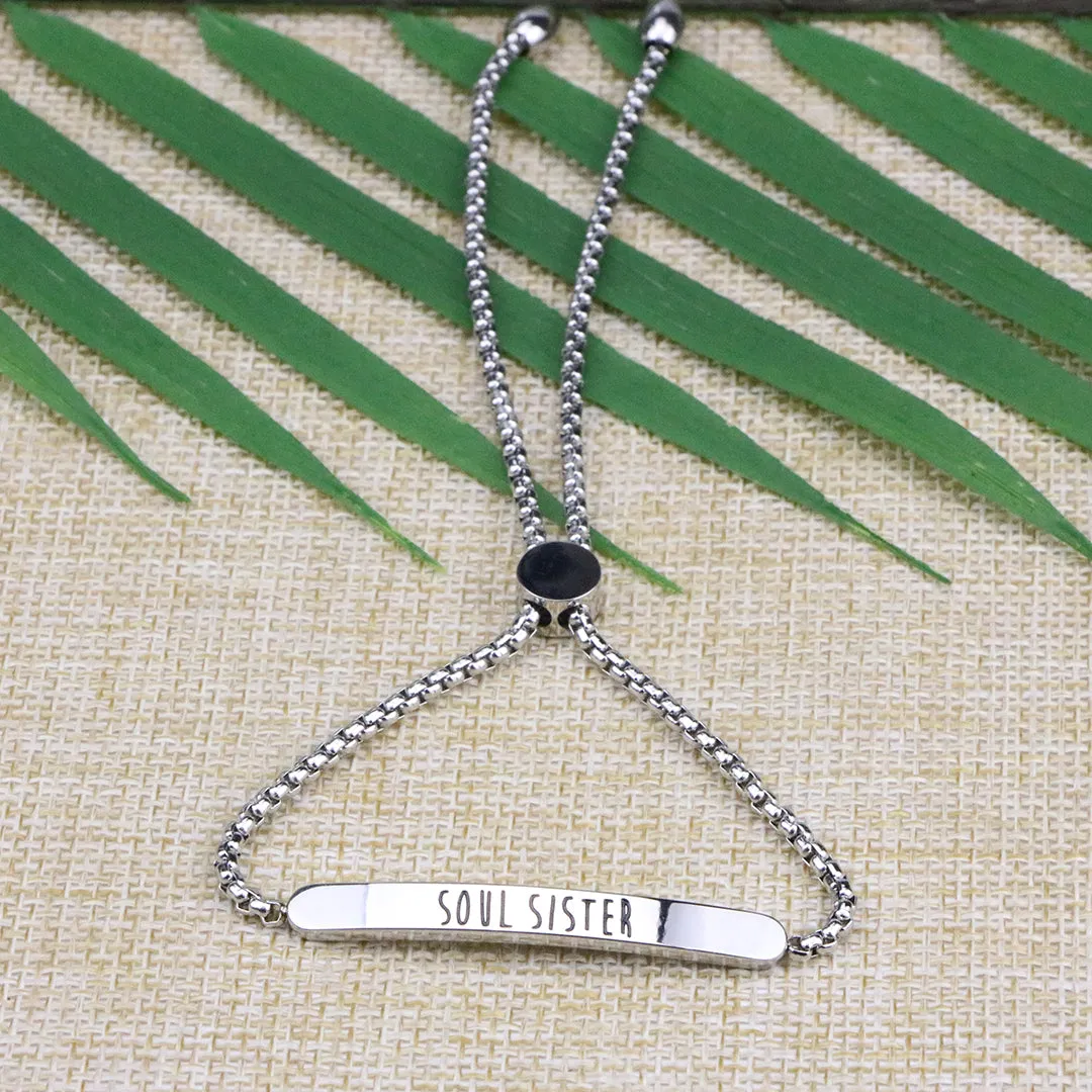 Soul Sister Adjustable Link Chain Bangle