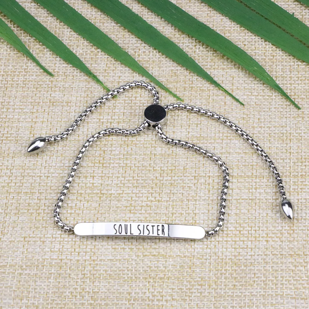 Soul Sister Adjustable Link Chain Bangle