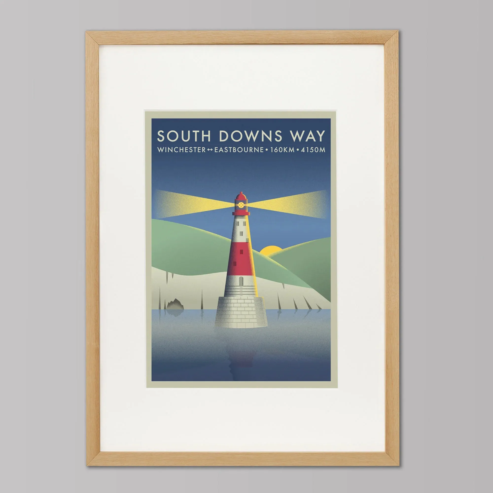 South Downs Way | The Adventure Collection | Cycling Art Print