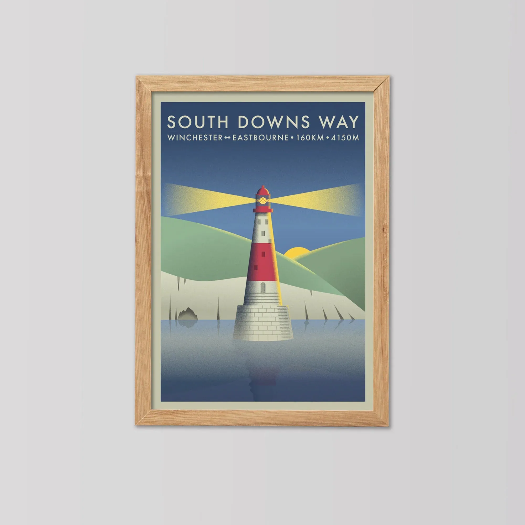 South Downs Way | The Adventure Collection | Cycling Art Print