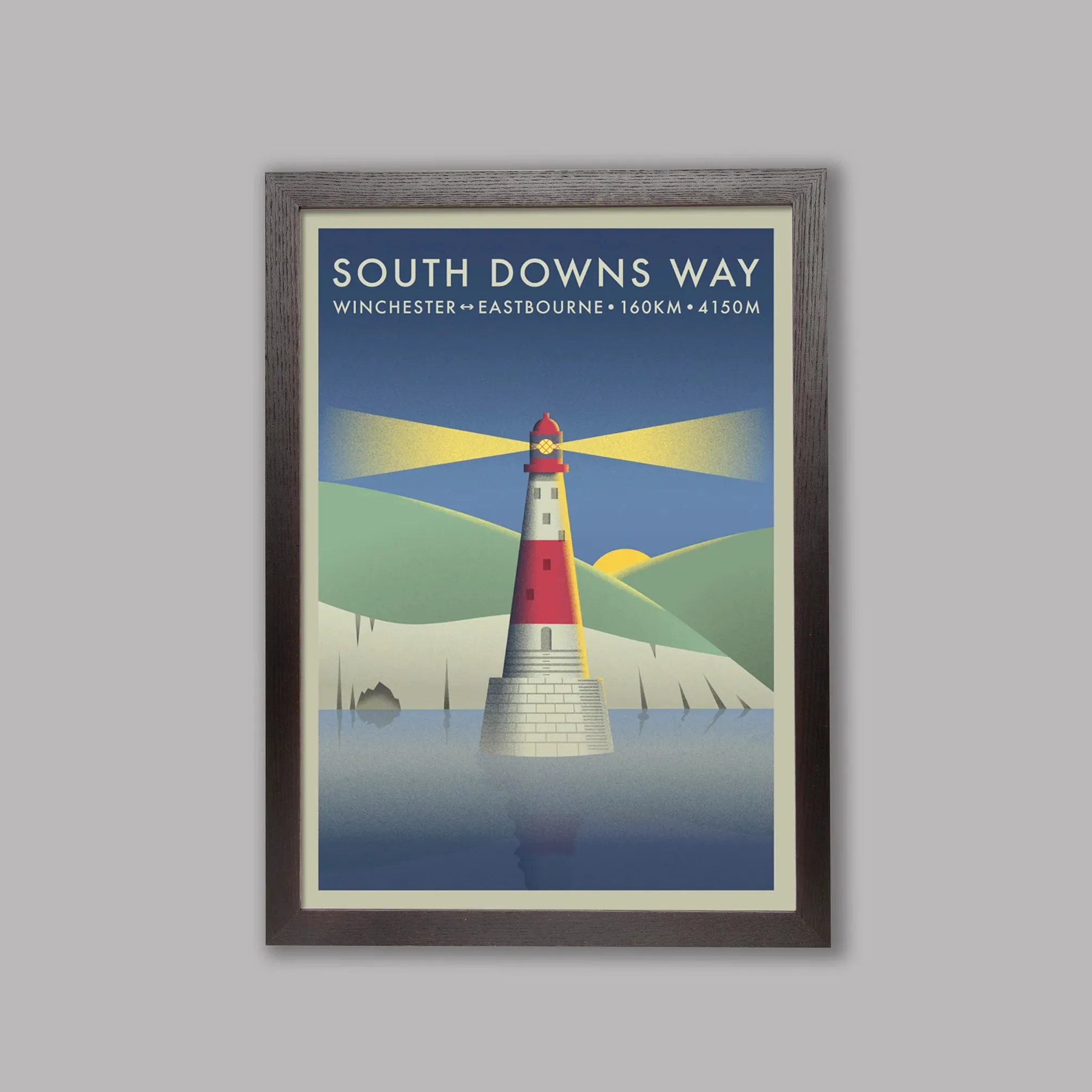 South Downs Way | The Adventure Collection | Cycling Art Print