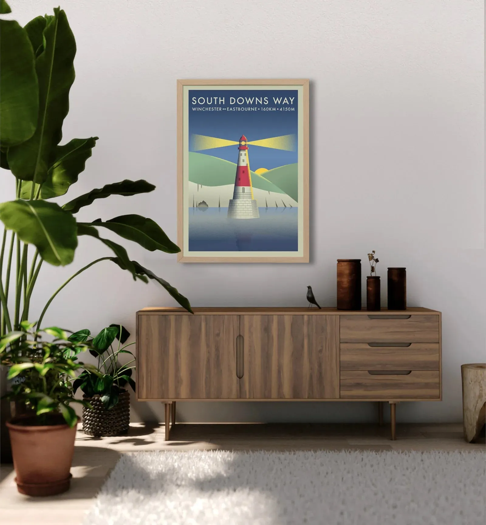 South Downs Way | The Adventure Collection | Cycling Art Print