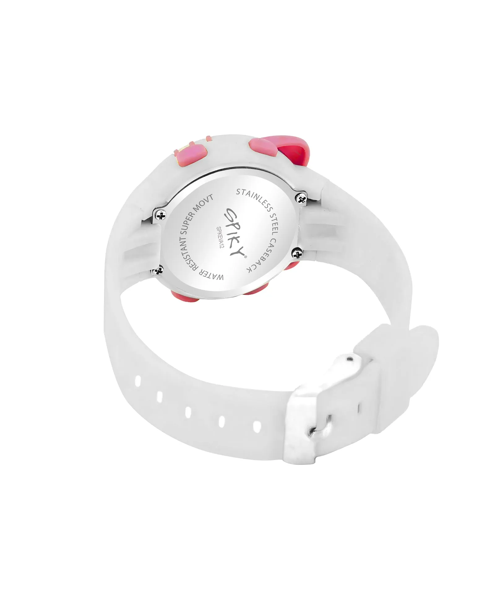 Spiky Eva12 Cat Shaped Sports Digital Watch - Pink