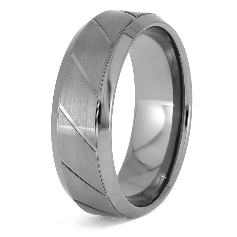 Spiral Wedding Band with Custom Twisting Finish