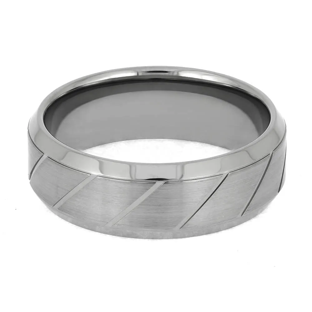 Spiral Wedding Band with Custom Twisting Finish