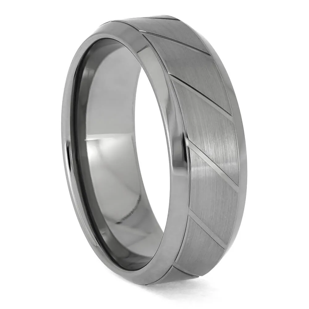 Spiral Wedding Band with Custom Twisting Finish