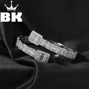 Square Zircon Baguette Adjustable Bracelet