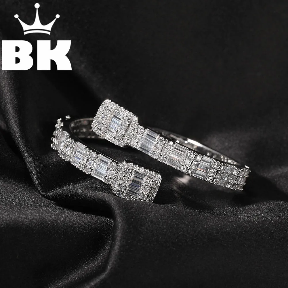 Square Zircon Baguette Adjustable Bracelet