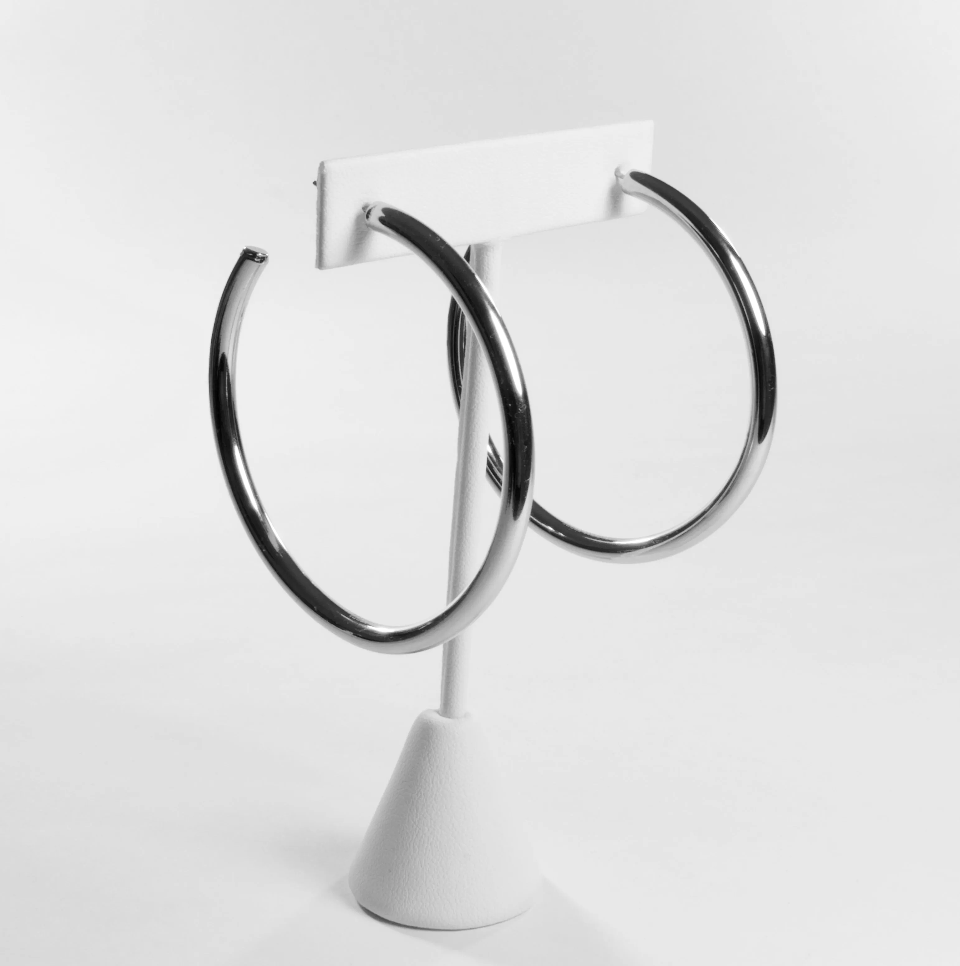Stainless Steel Hoop Earrings 60 mm - Silver or Gold