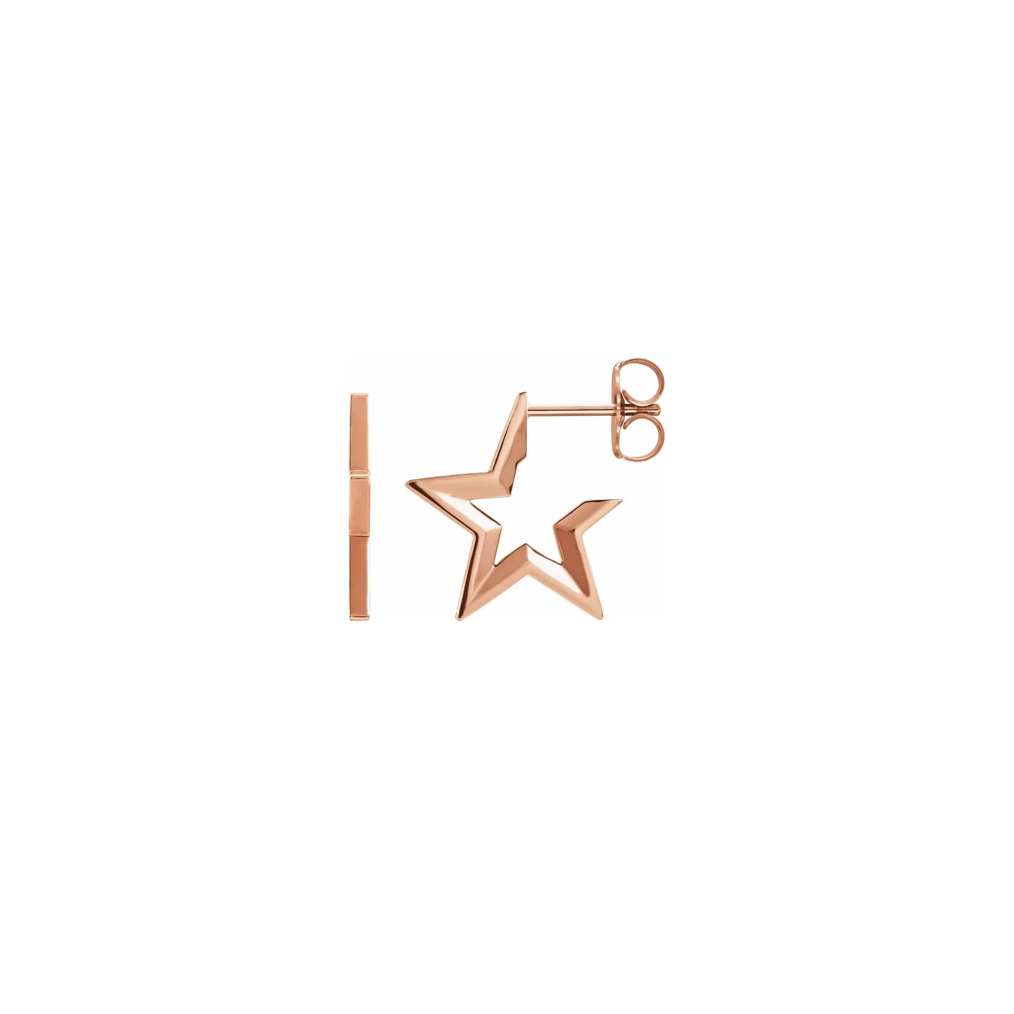 Star Hoop Earrings