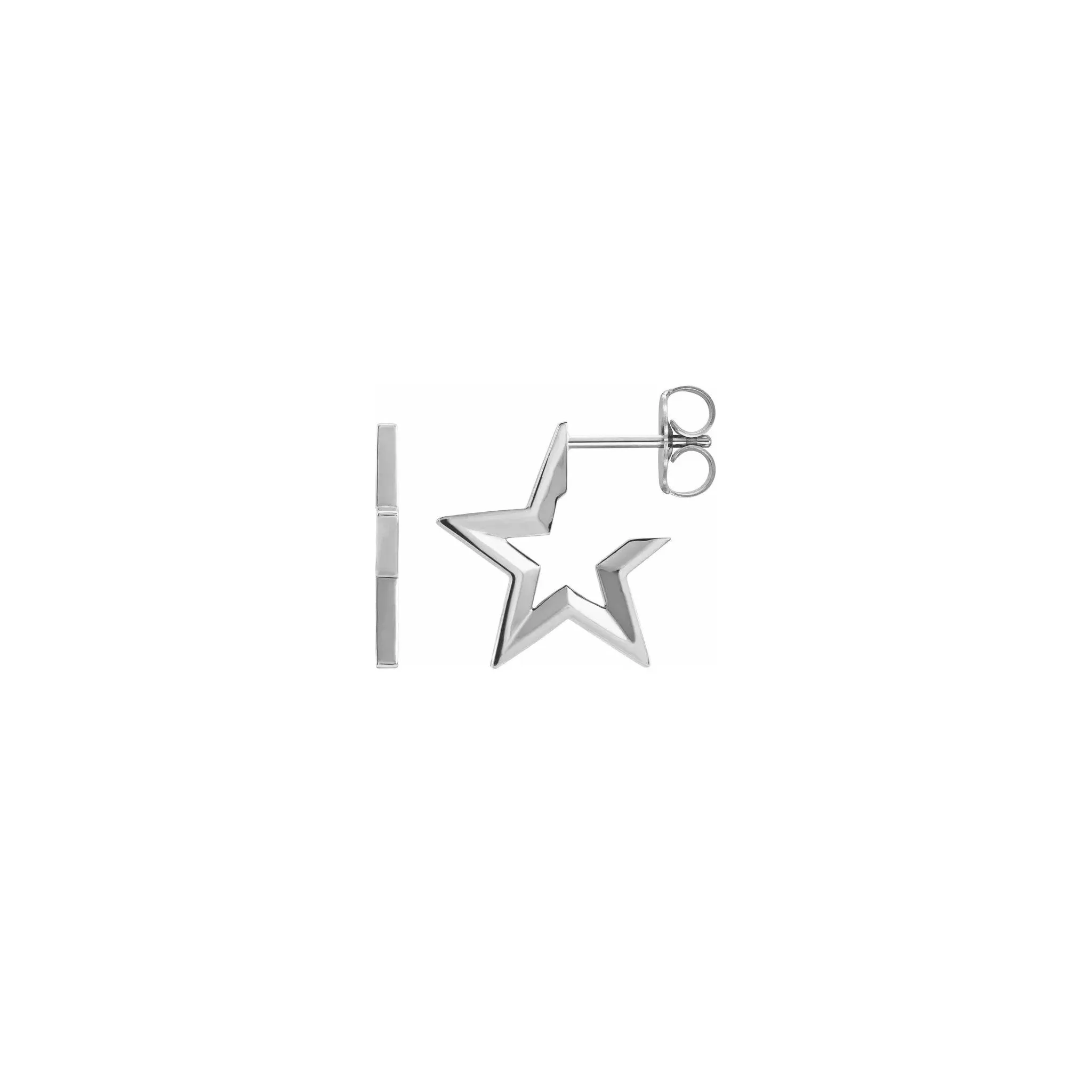 Star Hoop Earrings