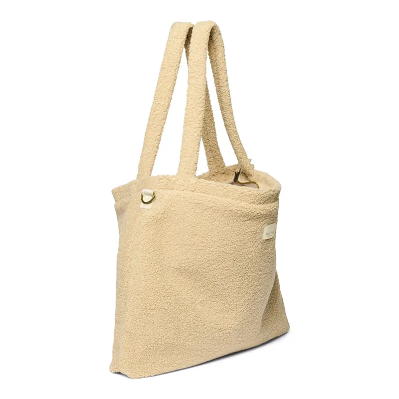 Studio Noos diaper bag 'Teddy' Ecru