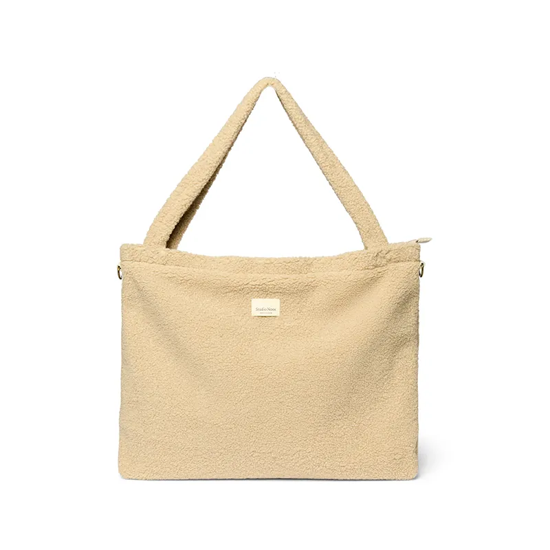 Studio Noos diaper bag 'Teddy' Ecru
