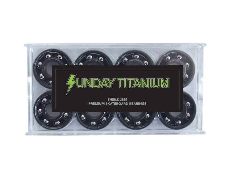 Sunday Hardware Titanium Shieldless Bearings