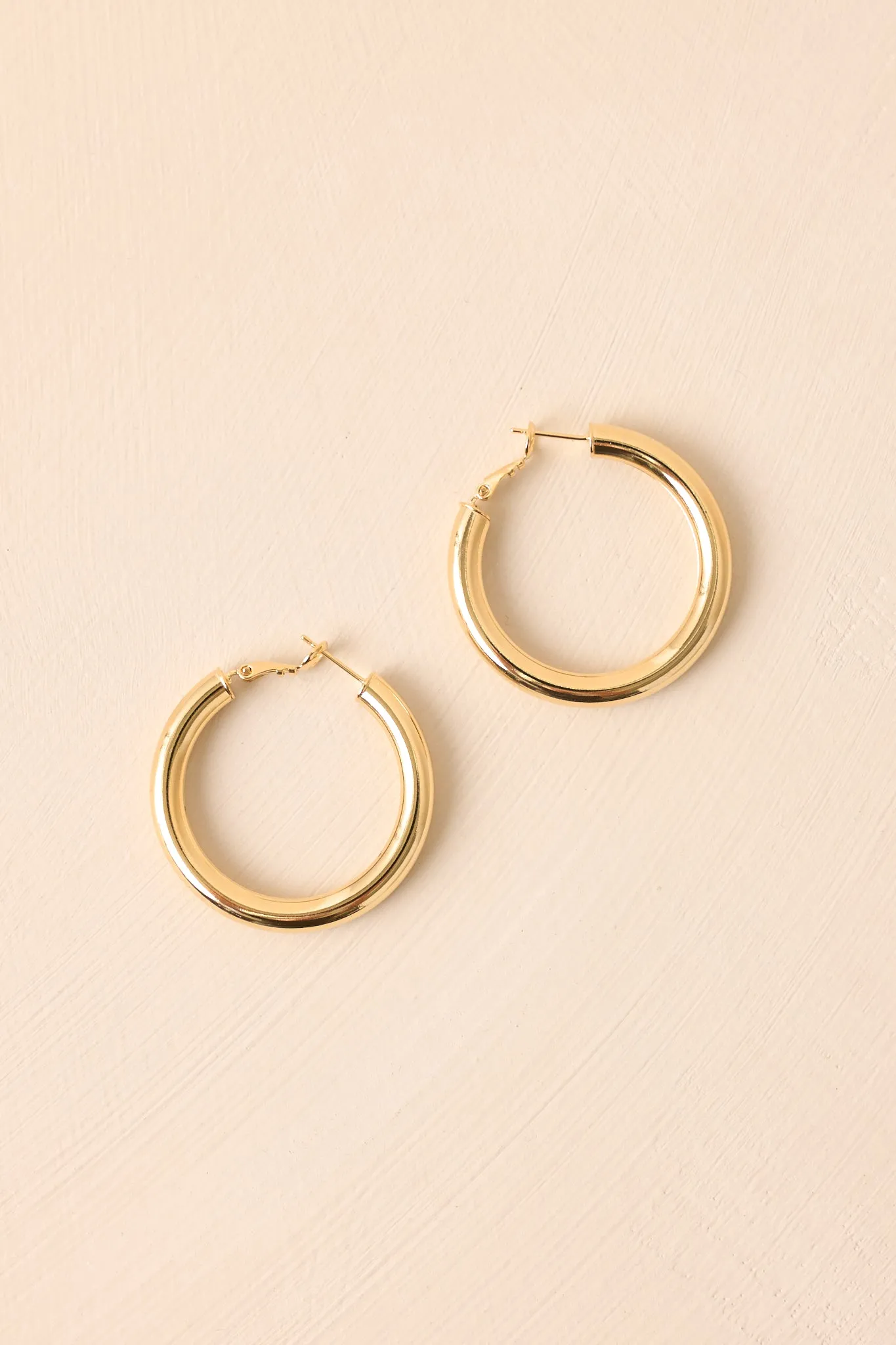 Take It Or Leave It Gold Hoop Earrings