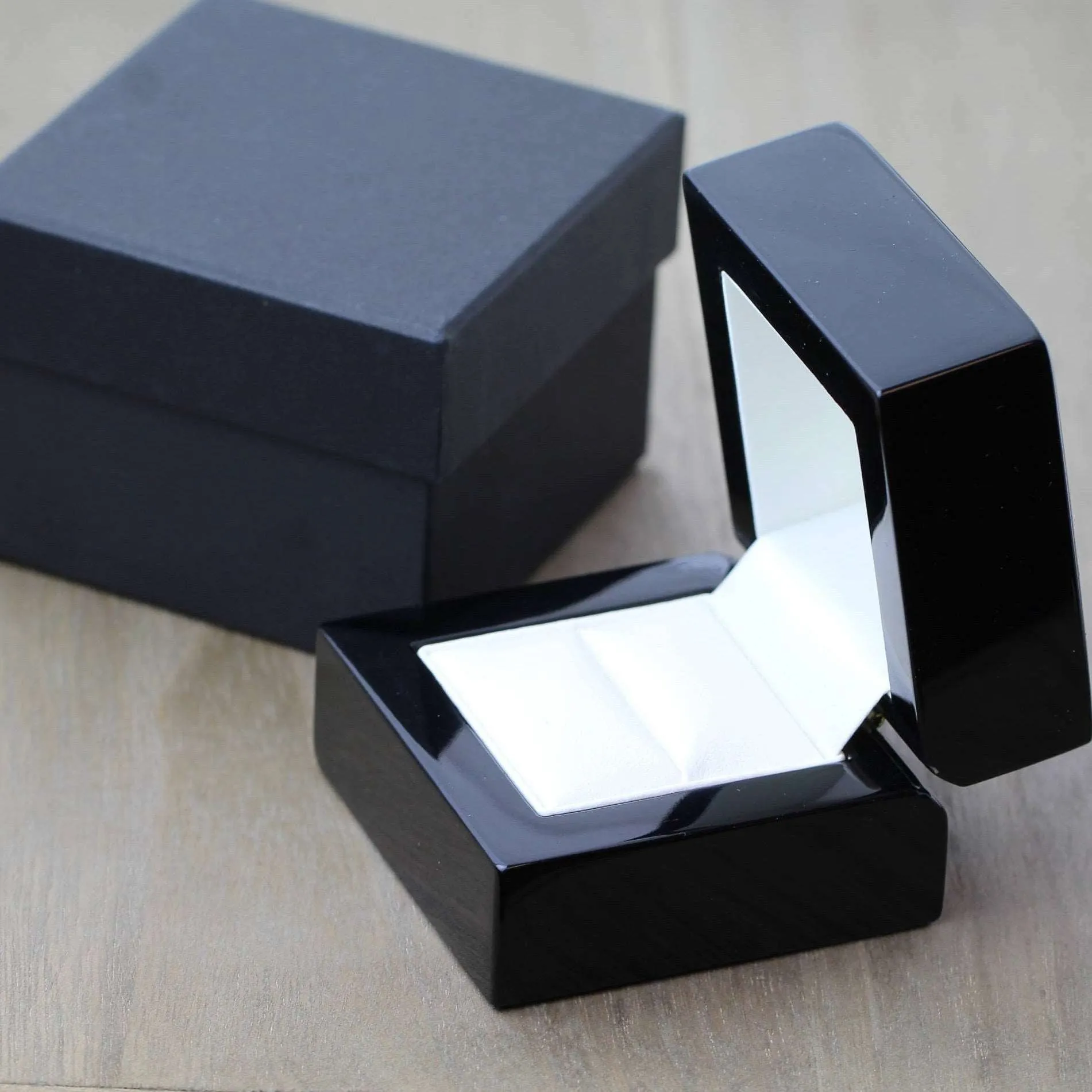 The Astro - Textured, Flat Court Titanium Ring Available in widths 8 to 10mm