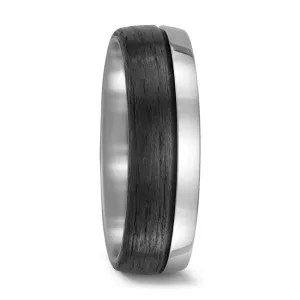 The Atlas - Carbon Fibre & Titanium Wedding Ring Band