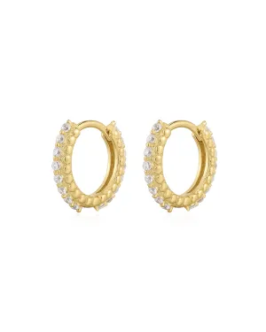 The Beaded Pave Huggies