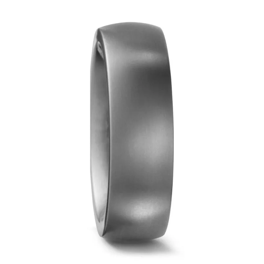 The Epic - Brushed Titanium, Ultra comfort fit, Wedding Ring Band 5mm to 6mm