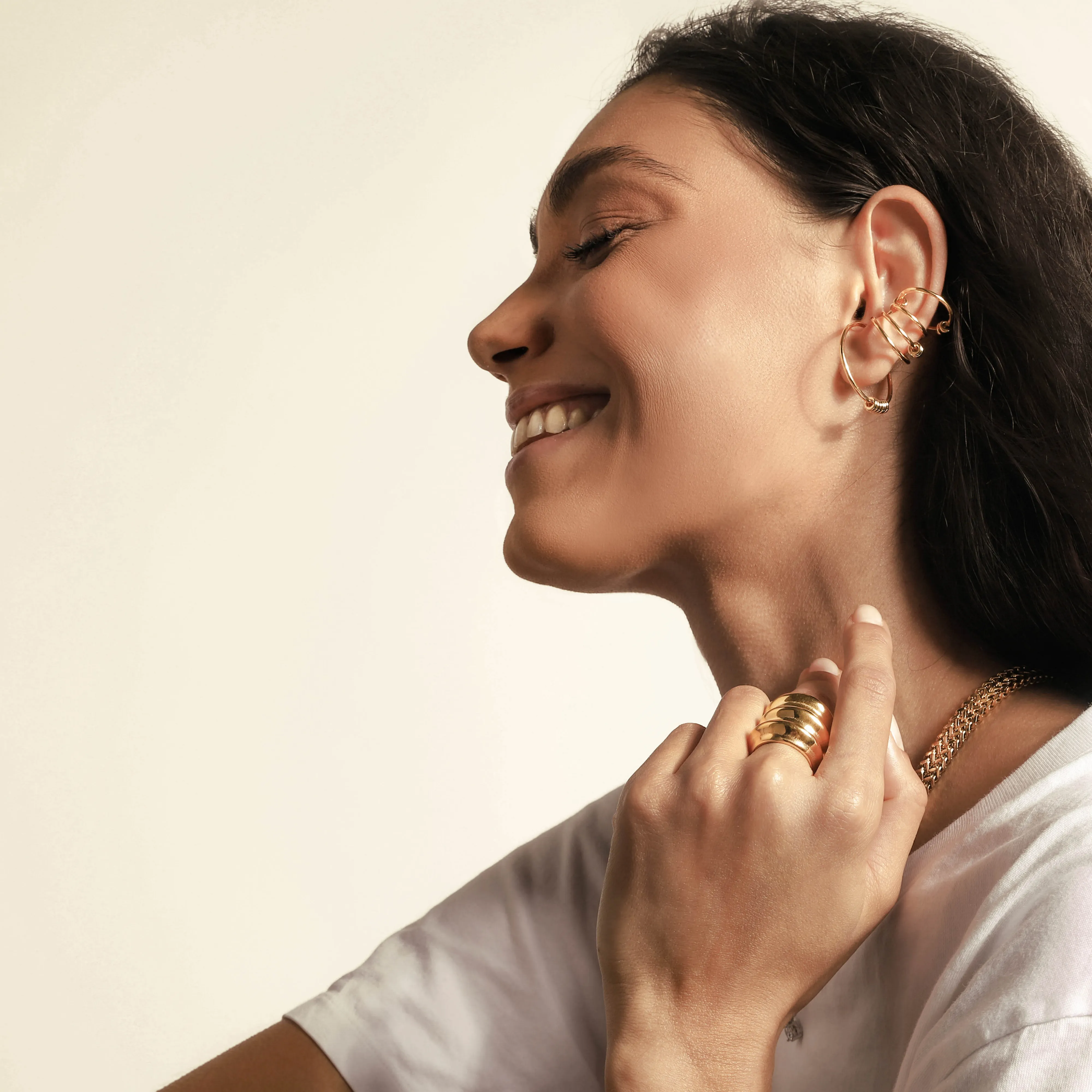 THE HOOPS EAR CUFF