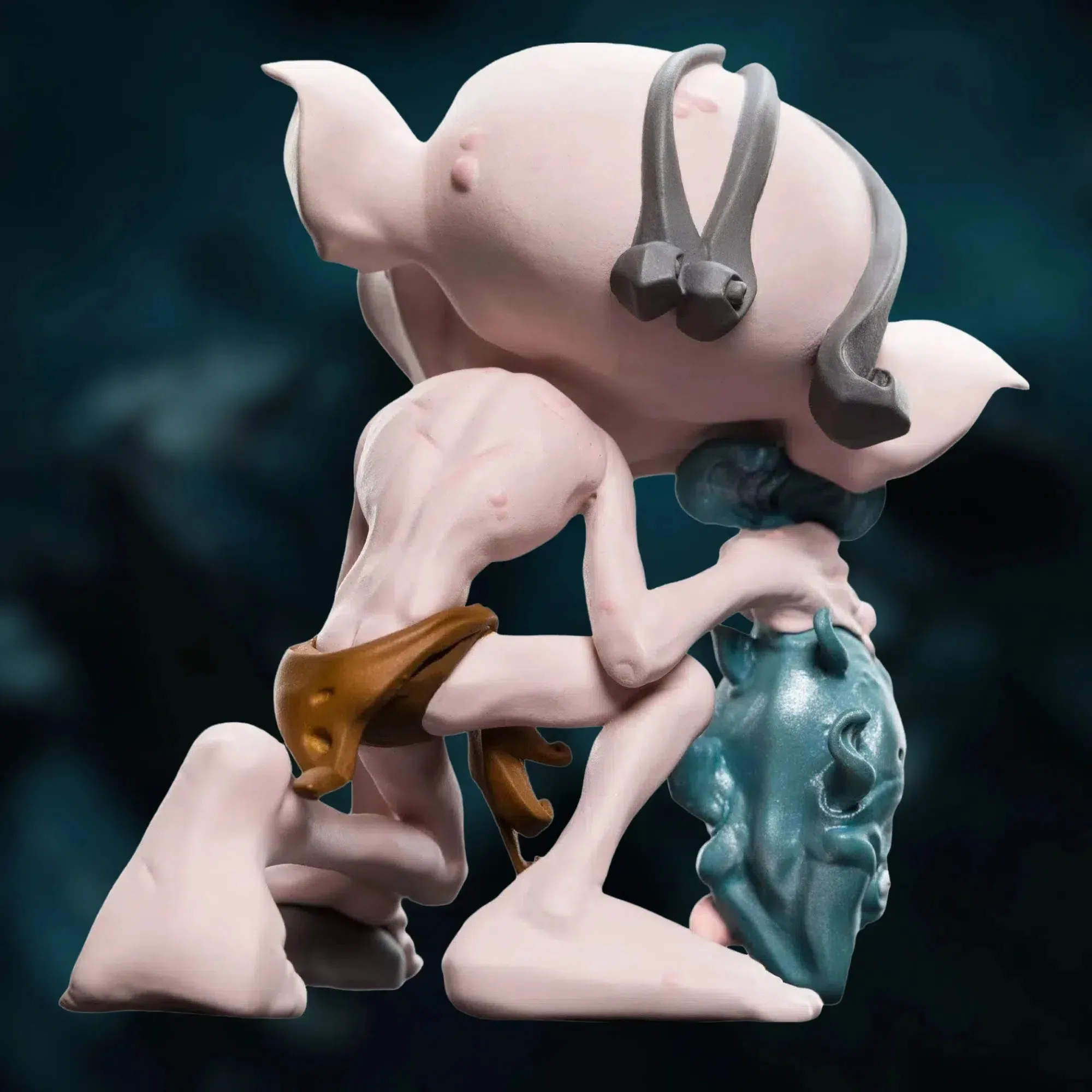 The Lord of the Rings - Gollum with Fish Figure - Weta Workshop - Mini Epics Series