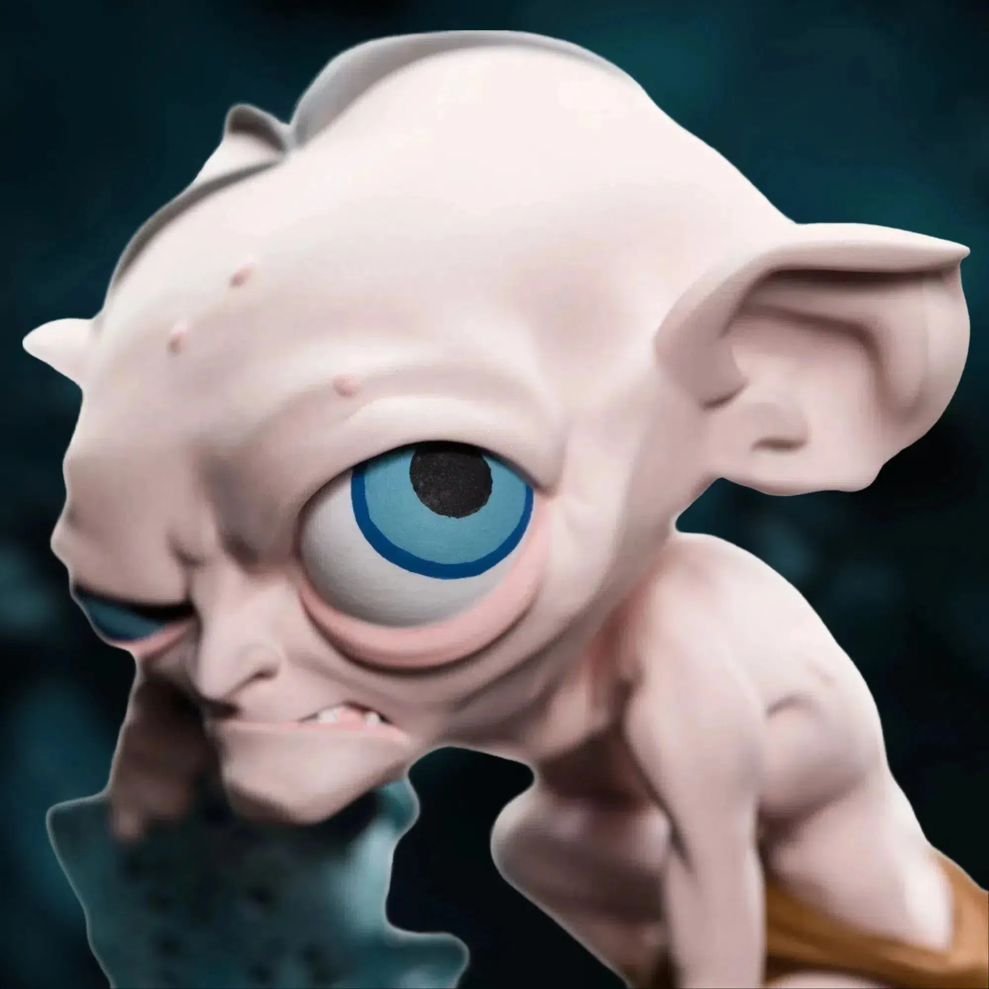 The Lord of the Rings - Gollum with Fish Figure - Weta Workshop - Mini Epics Series