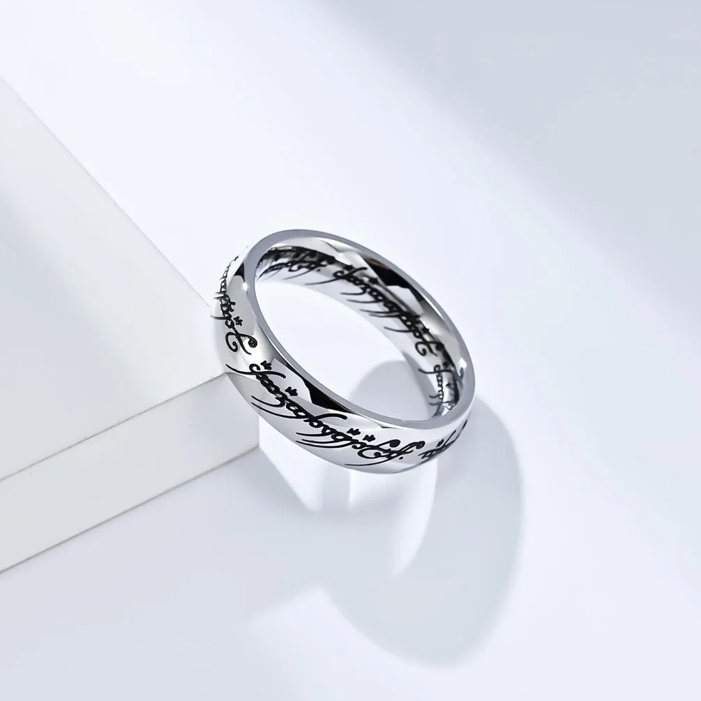 The Lord of the Rings Titanium Steel Ring
