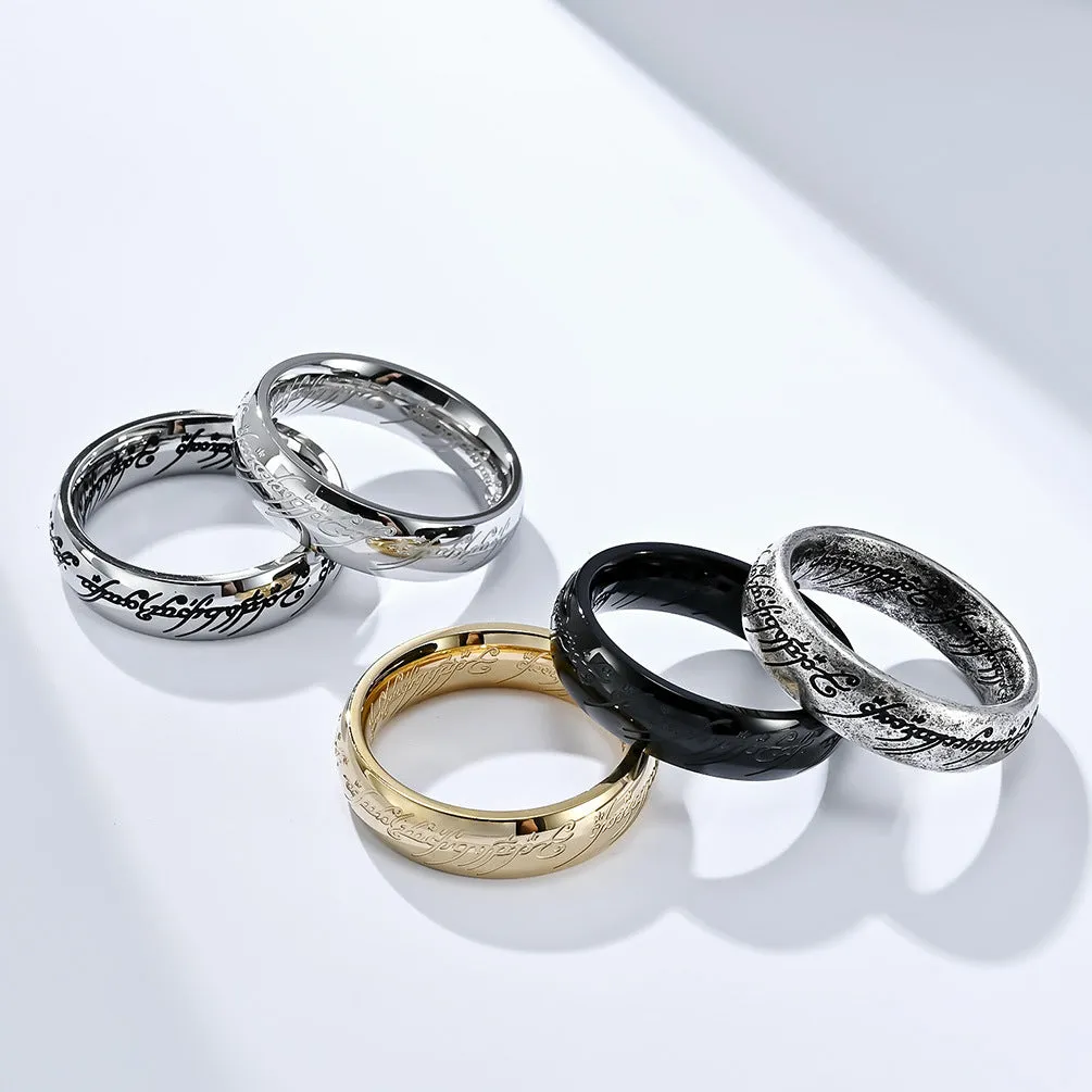 The Lord of the Rings Titanium Steel Ring