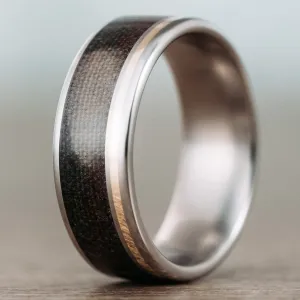 The Ranger | Men's Titanium Wedding Band with US Army OCP Uniform & Offset Metal Inlay