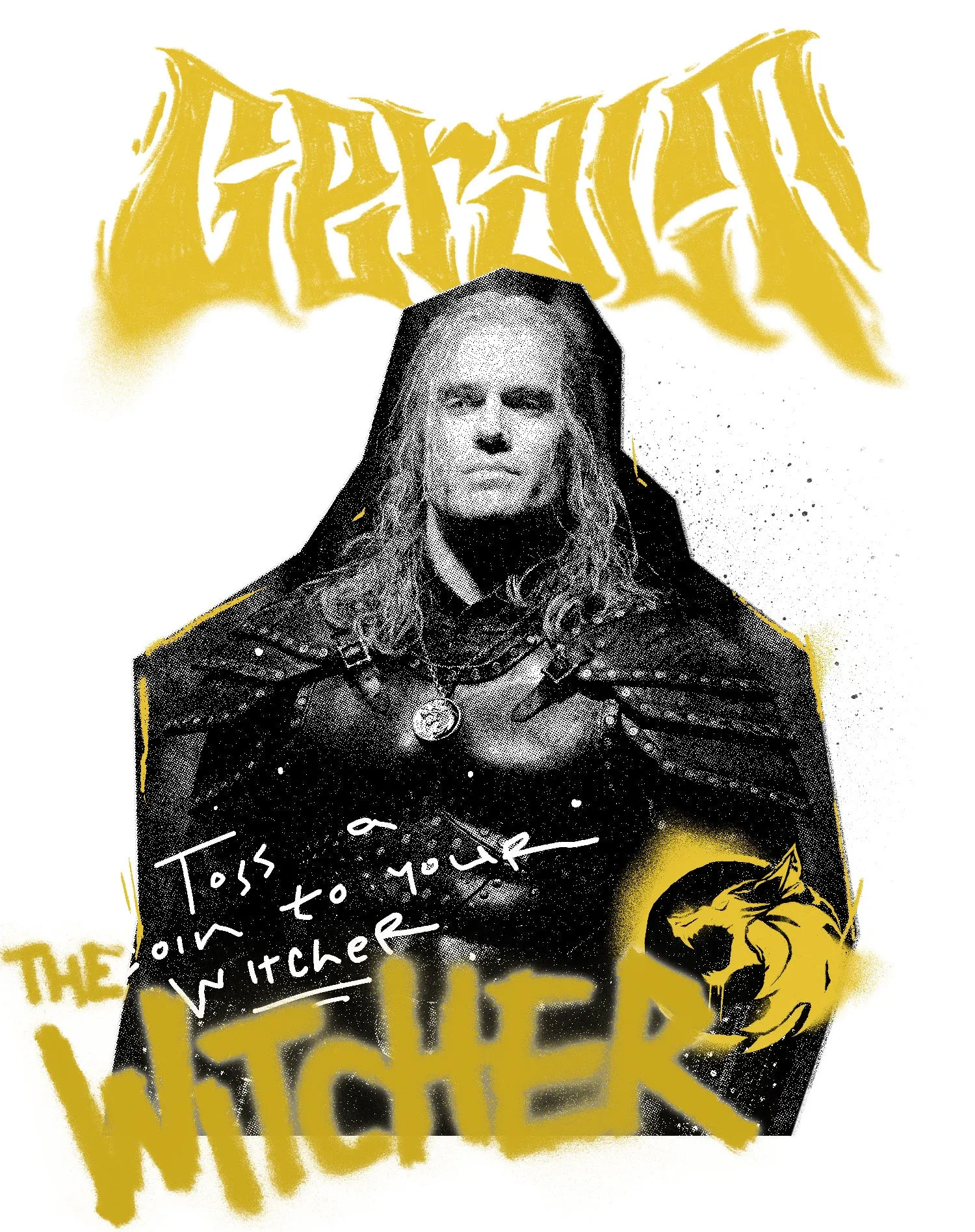 The Witcher Geralt Coin Toss Official Women's T-Shirt