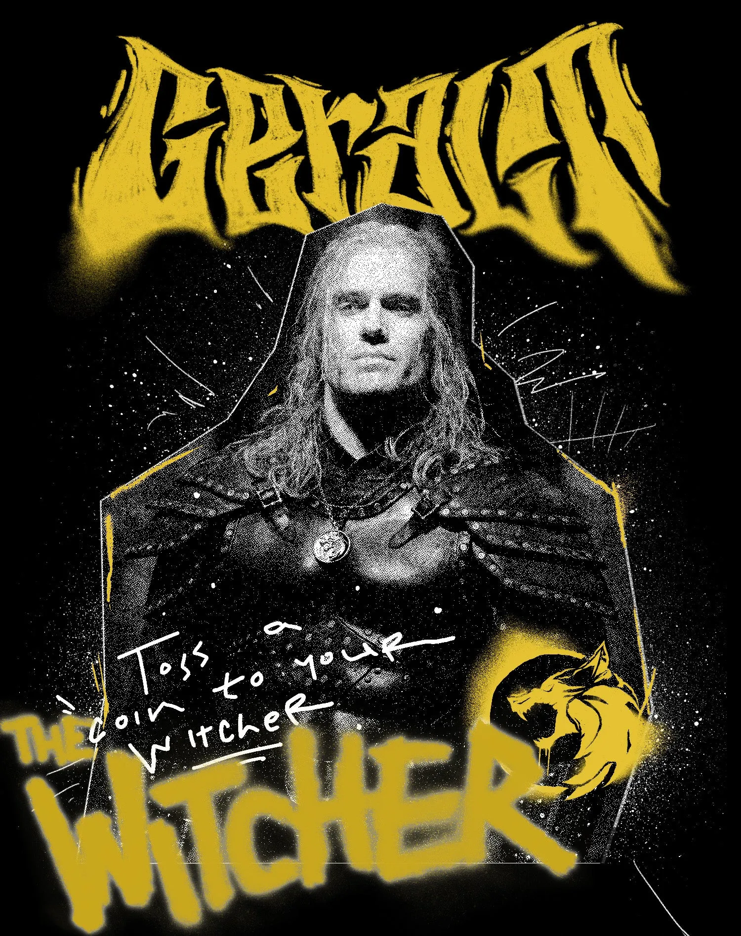 The Witcher Geralt Coin Toss Official Women's T-Shirt