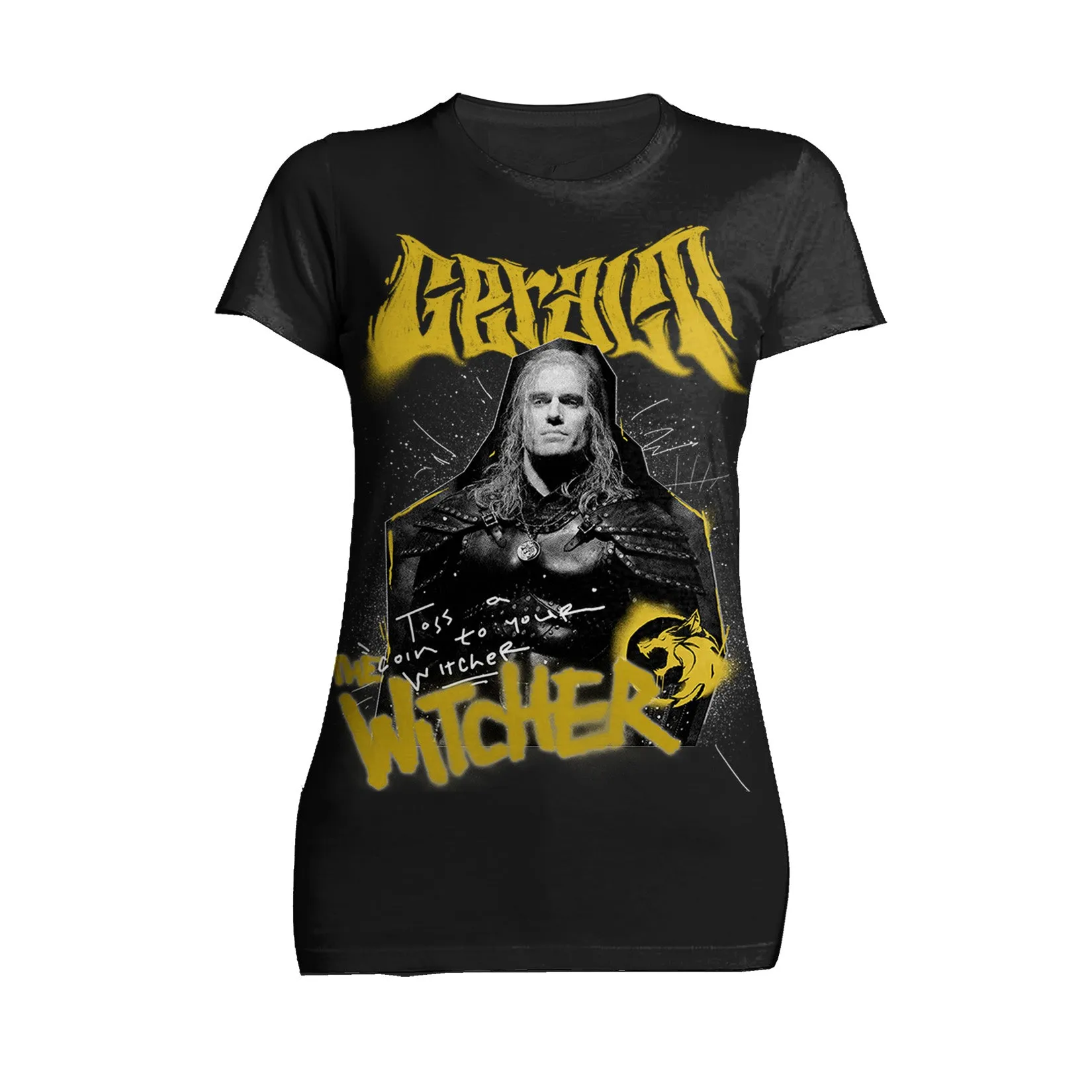 The Witcher Geralt Coin Toss Official Women's T-Shirt