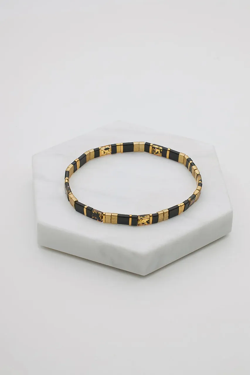 Tile Bracelet Black/Brown