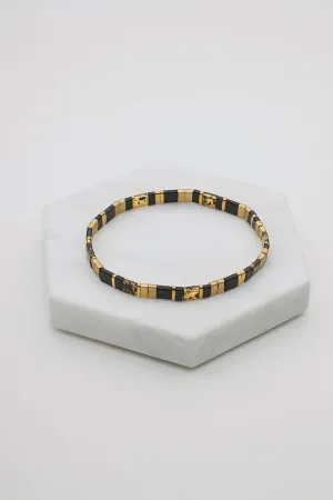 Tile Bracelet Black/Brown
