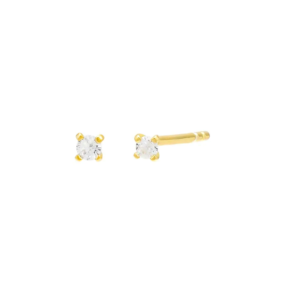 Tiny CZ Stud Earring