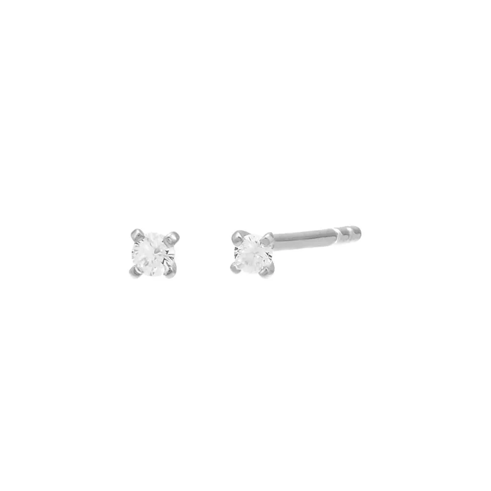 Tiny CZ Stud Earring