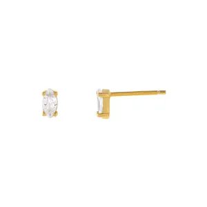 Tiny Marquise Stud Earring